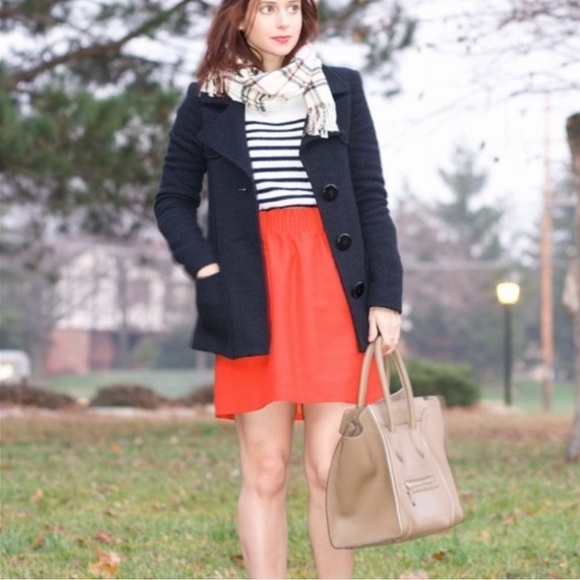 J. Crew Red Paperbag Crinkle City Skirt - Picture 6 of 6